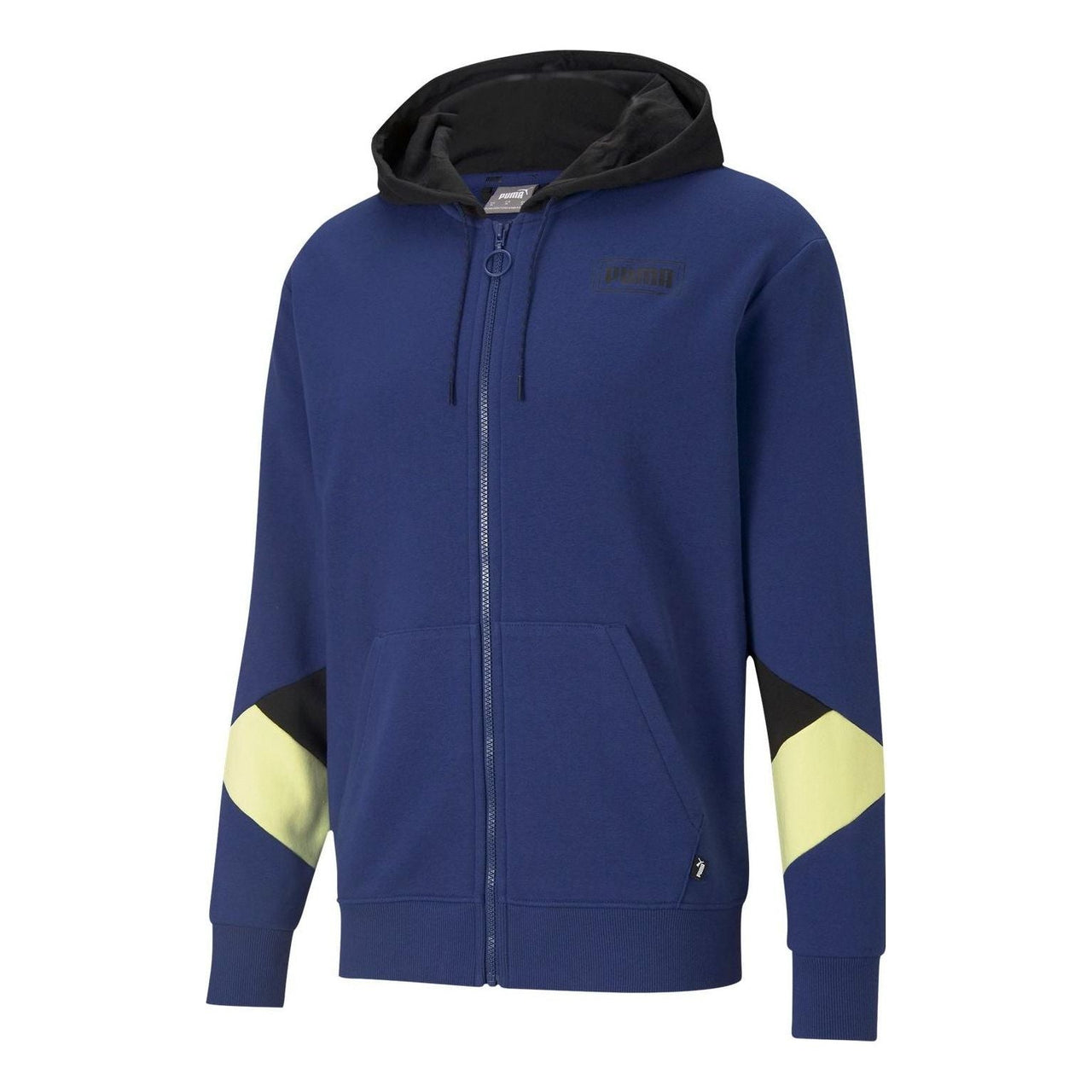 PUMA Rebel Full Zip Hoodie 'Blue Black Yellow' 588859-12