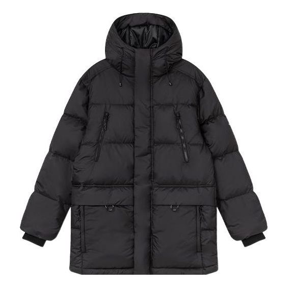 New Balance Long Casual Down Jacket 'Black' AMJ24376-BK