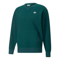 PUMA Downtown Waffle Crewneck Sweatshirt 'Green' 537730-24