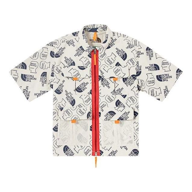 THE NORTH FACE X Brain Dead 76 Boxy Ss Mountain Shirt 'White' 529V-WF4
