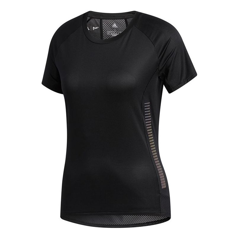 (WMNS) adidas 25/7 TEE RUNR Running Short Sleeve Black EI6301