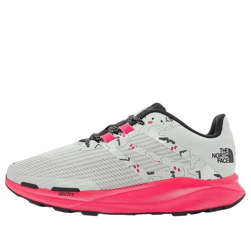 (WMNS) THE NORTH FACE Vectiv Eminus Running Sneakers ' TNF White Trail Marker Print Brilliant Coral' 5G3M-677
