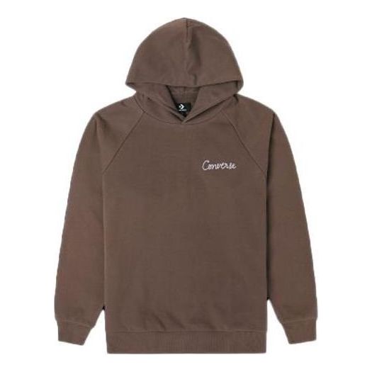 Converse Raglan Elevated Hoodie 'Brown' 10024580-A03