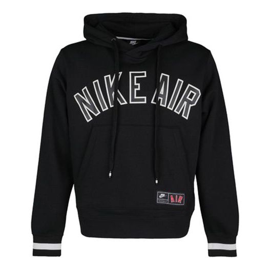Nike Air MENS Sportswear Casual Logo Print Fleeced Black AR1818-010