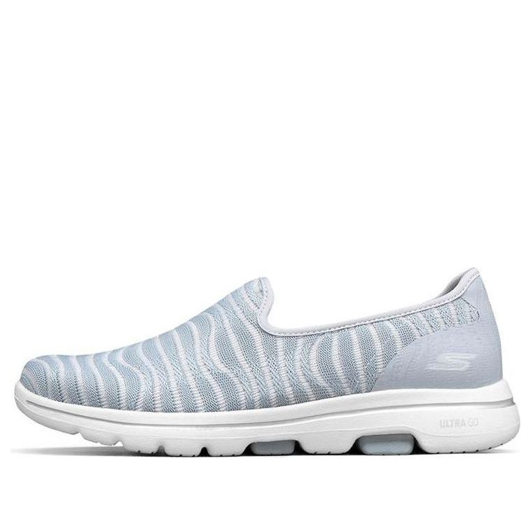 (WMNS) Skechers Go Walk 'Light Silver Grey' 124164-GRY