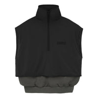 Fear of God Essentials SS24 Nylon Fleece Mockneck Vest 'Ink Jet Black' 202SP244290F