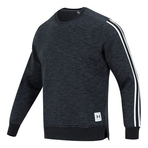 Under Armour Essential Fleece Heritage Crew Sweatshirt 'Black' 1373814-001