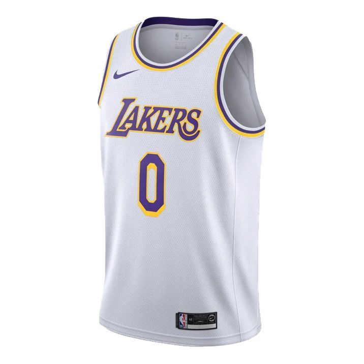 Nike NBA Basketball Jersey/Vest SW Fan Edition Los Angeles Lakers Kuzma 0 Jersey White AA7101-109