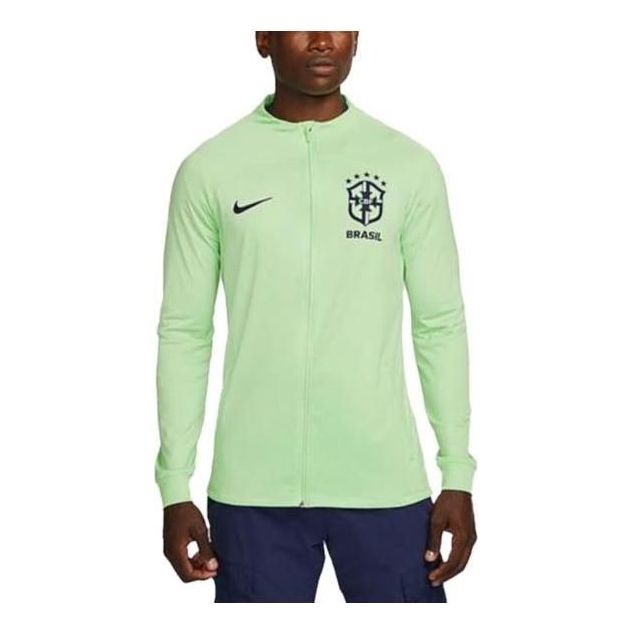 Nike Brazil Strike Dri-FIT Knit Soccer Track Jacket 'Green' DX1950-390