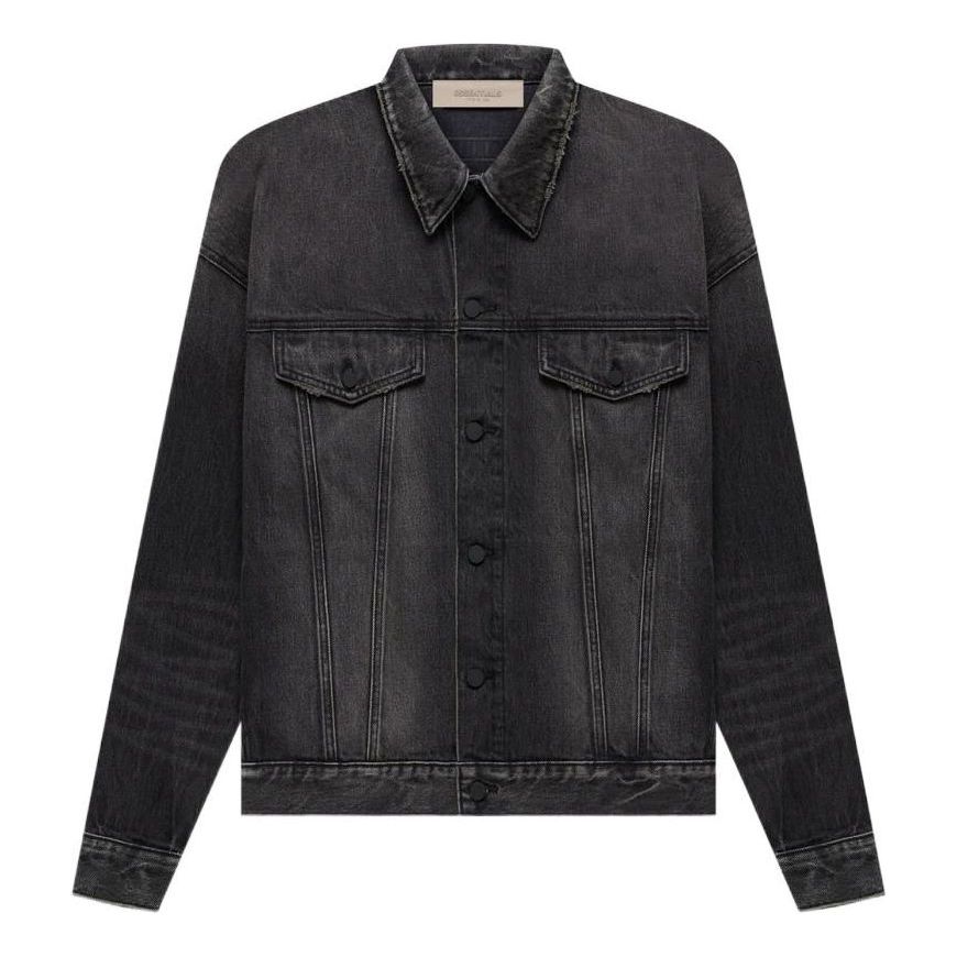 Fear of God Essentials SS22 Denim Jacket 'Black' FOG-SS22-291