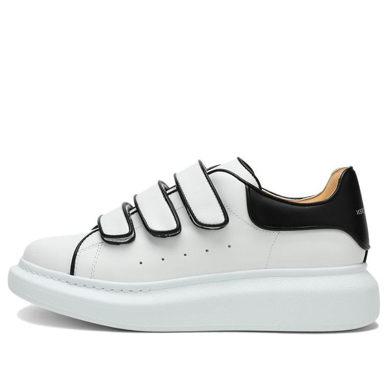 (WMNS) Alexander McQueen Oversize Sole Sneakers 'White Black' 721410WHJE59061