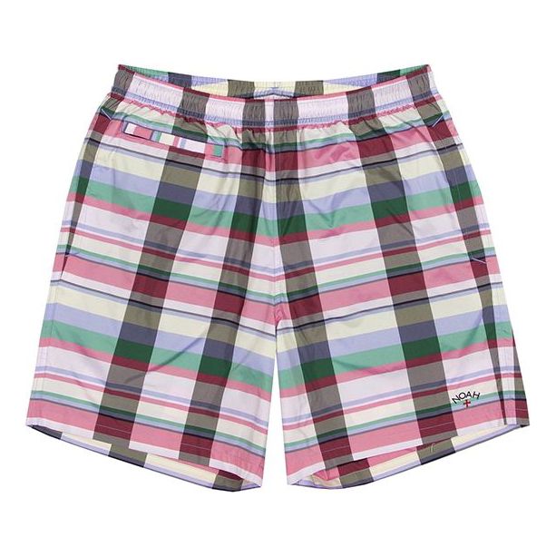 adidas originals x NOAH Water Repellent Shorts waterproof Plaid Red GE1261