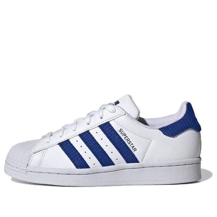 (GS) adidas Superstar 'White Royal Blue' GV7951