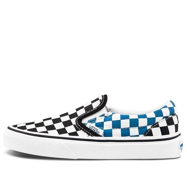 Vans Classic Slip-On Kids Blue/White/Black Checkboard VN0A4BUT2JE
