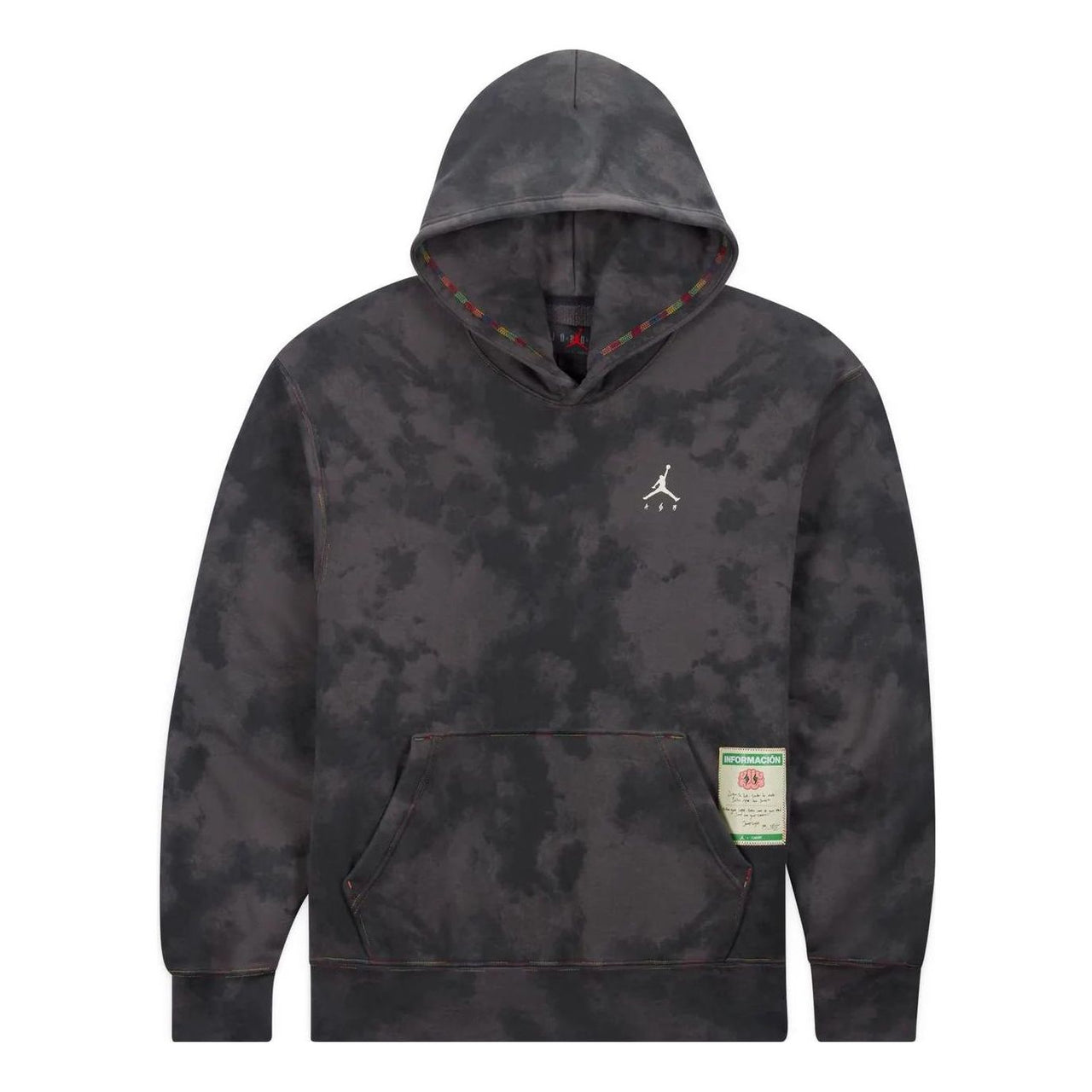 Air Jordan x J Balvin FW22 Logo Tie Die Hoodie 'Dark Grey' DR2958-029