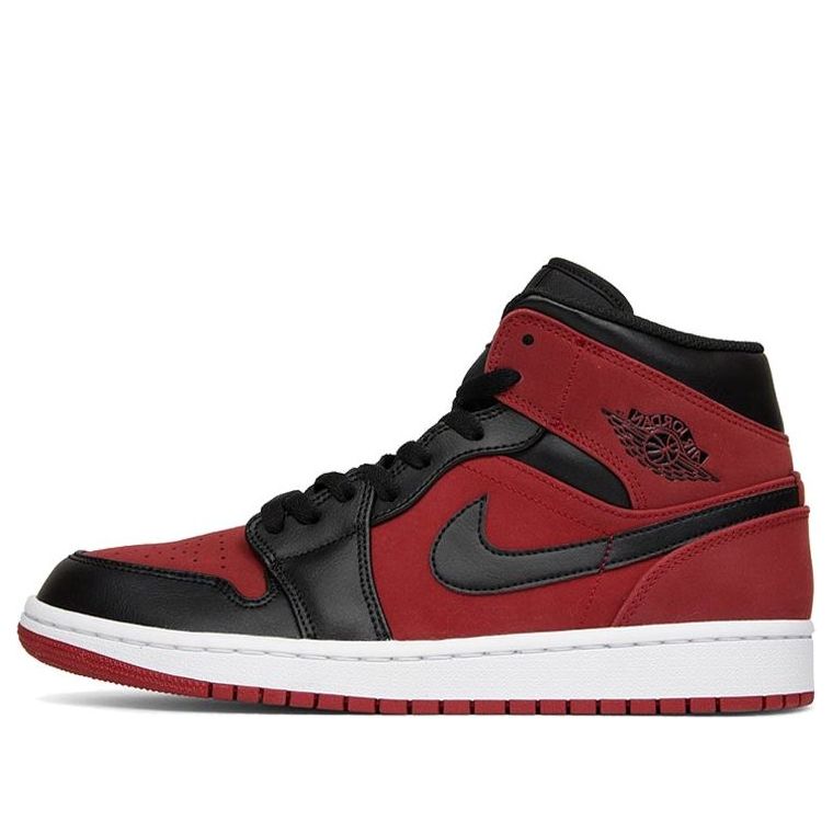 Air Jordan 1 Mid 'Reverse Banned Gym Red Black' 554724-610