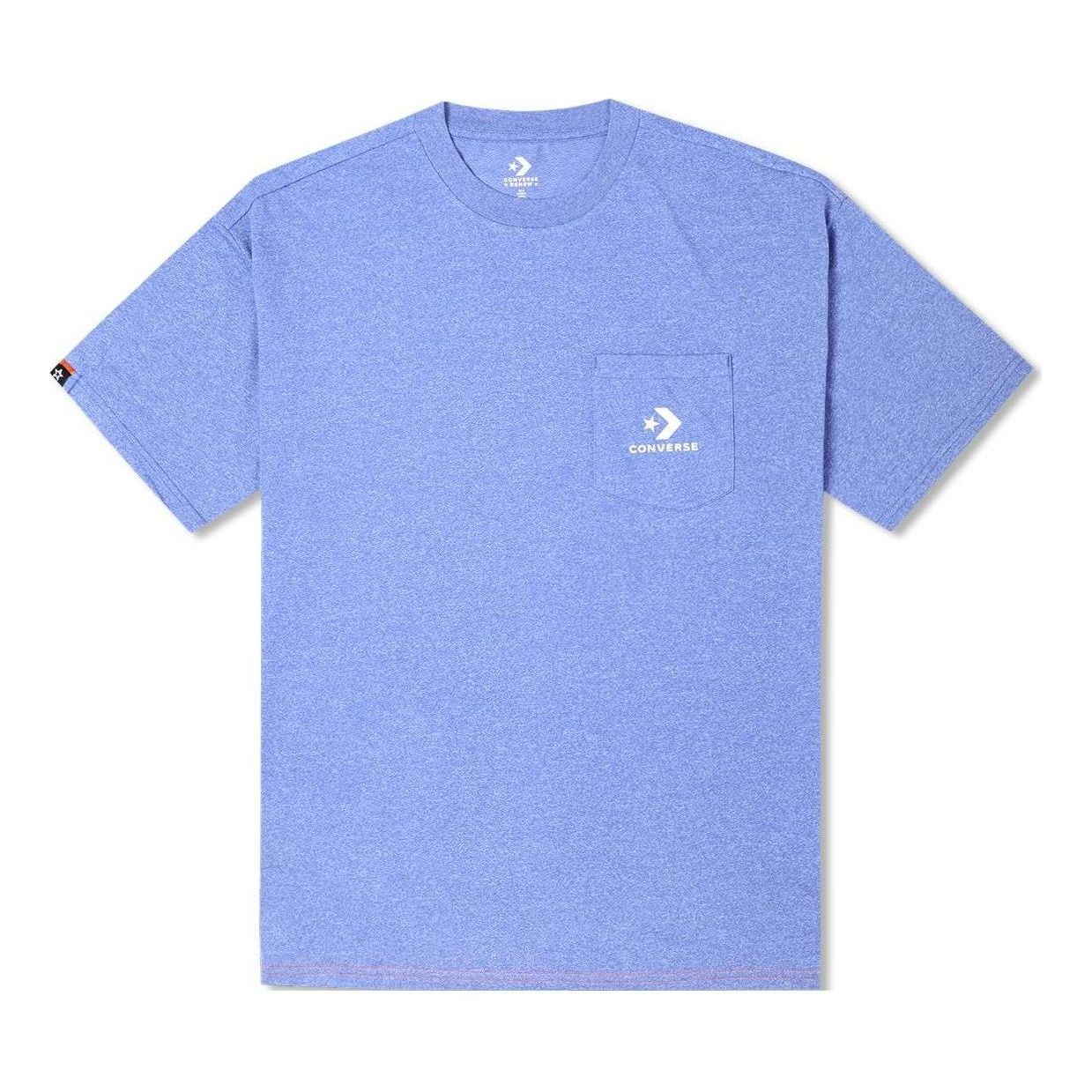 Converse Embroidered Pocket T-Shirt 'Washed Indigo' 10023283-A01
