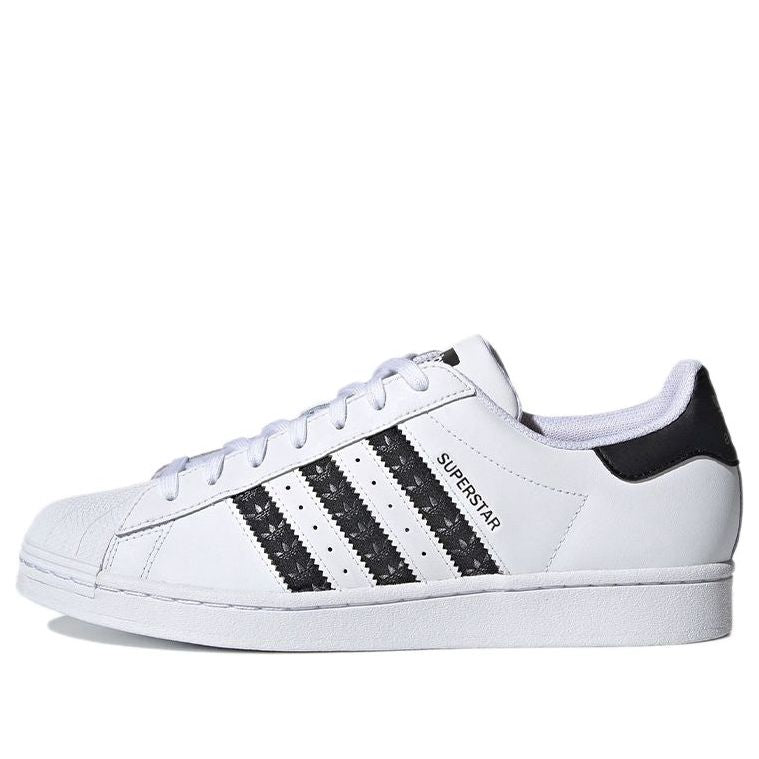 adidas Superstar 'Logo Stripes - White Black' H68101