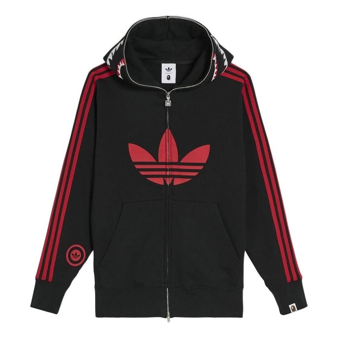 adidas x BAPE SSTR Pack Jacket 'Black Red' JN7119