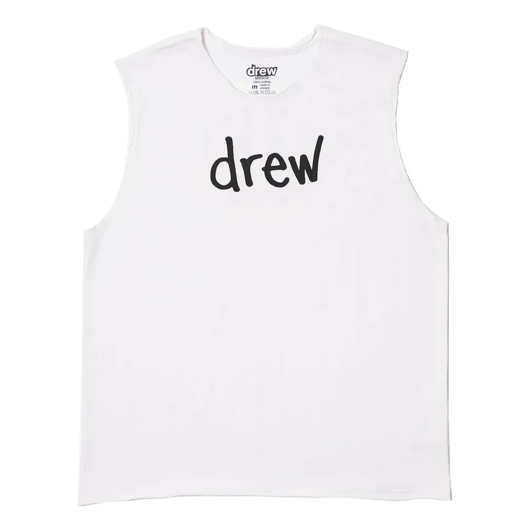 Drew House Scribble Mascot Sleveless T-shirt 'White' DR-FW21-021