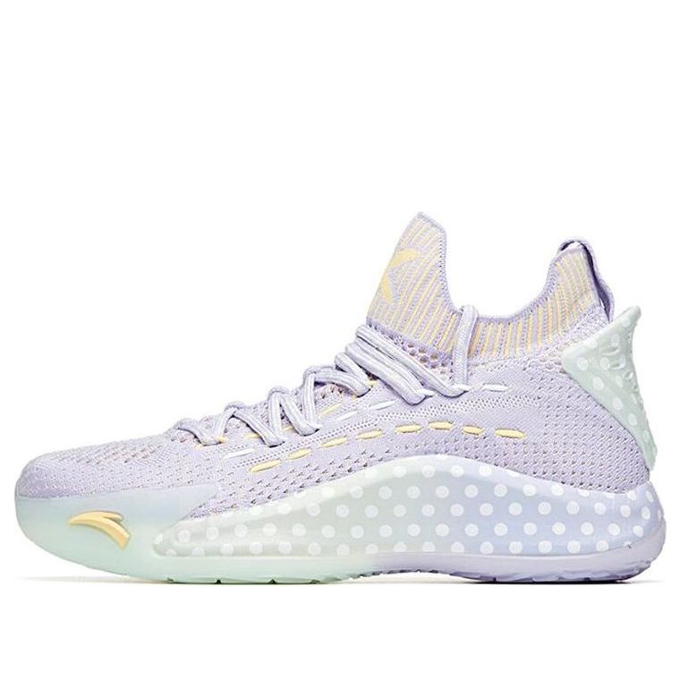 (WMNS) ANTA x Baique Ling Basketball Series Sneakers 'Purple Green' 122021102-3
