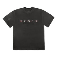Men's Travis Scott Cactus Jack Tenet T-Shirt Round Neck Short Sleeve Black TS-TETBK
