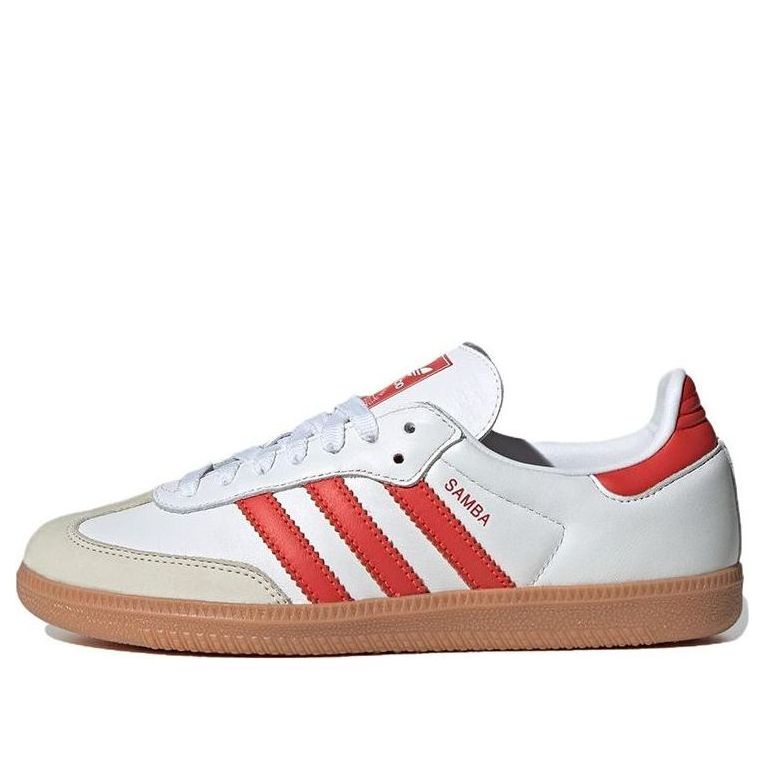 (WMNS) adidas Samba OG 'White Solar Red Gum' IF6513