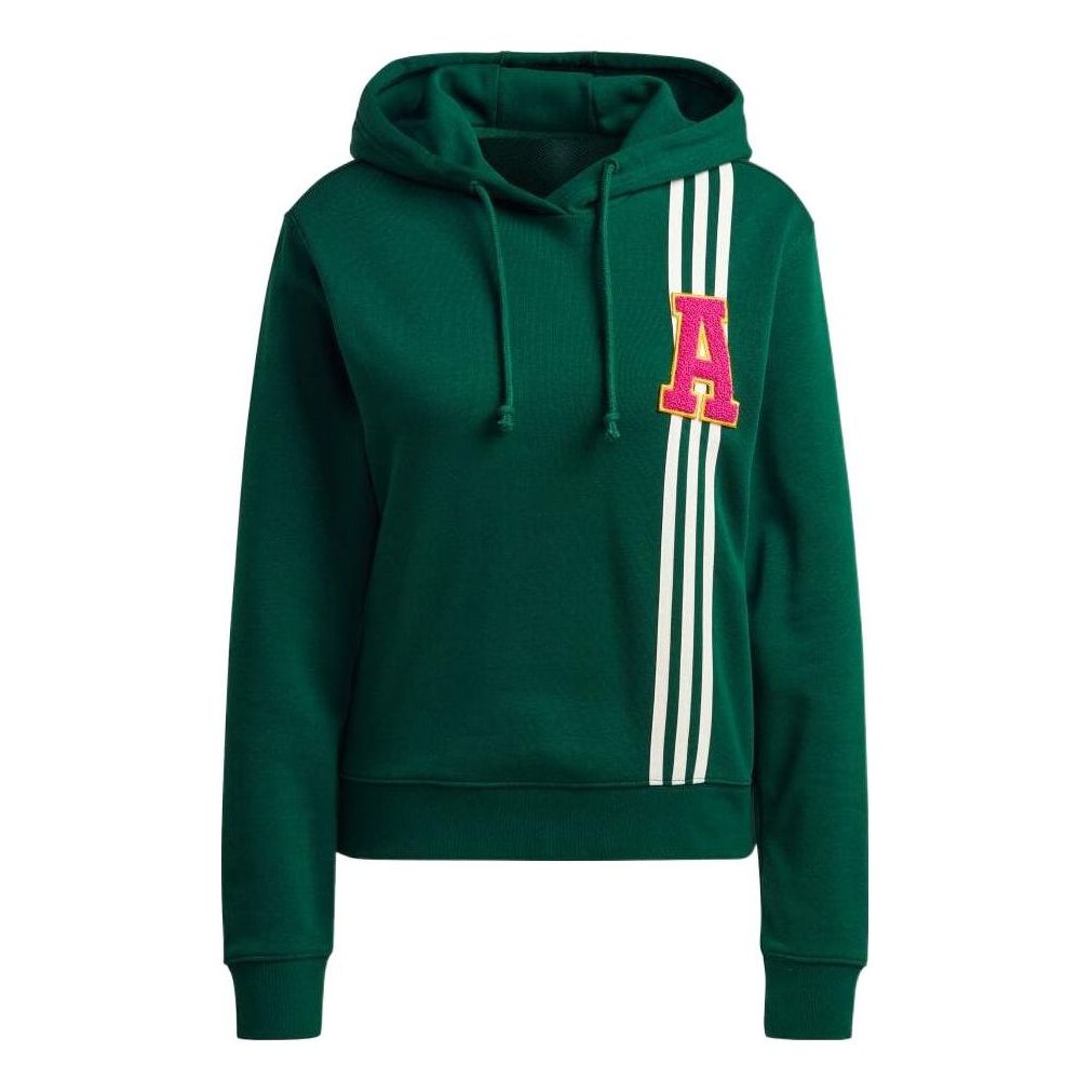 (WMNS) adidas Originals Small Logo Hoodies 'Green' IC5230