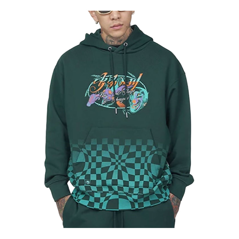 Li-Ning BadFive Sports Basketball Series Printing Loose Hoodie 'Dark Green' AWDRH63-3
