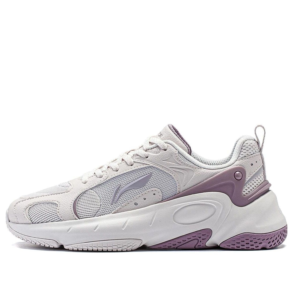 (WMNS) Li-Ning Coconut 'White Grey Purple' AGCT392-3