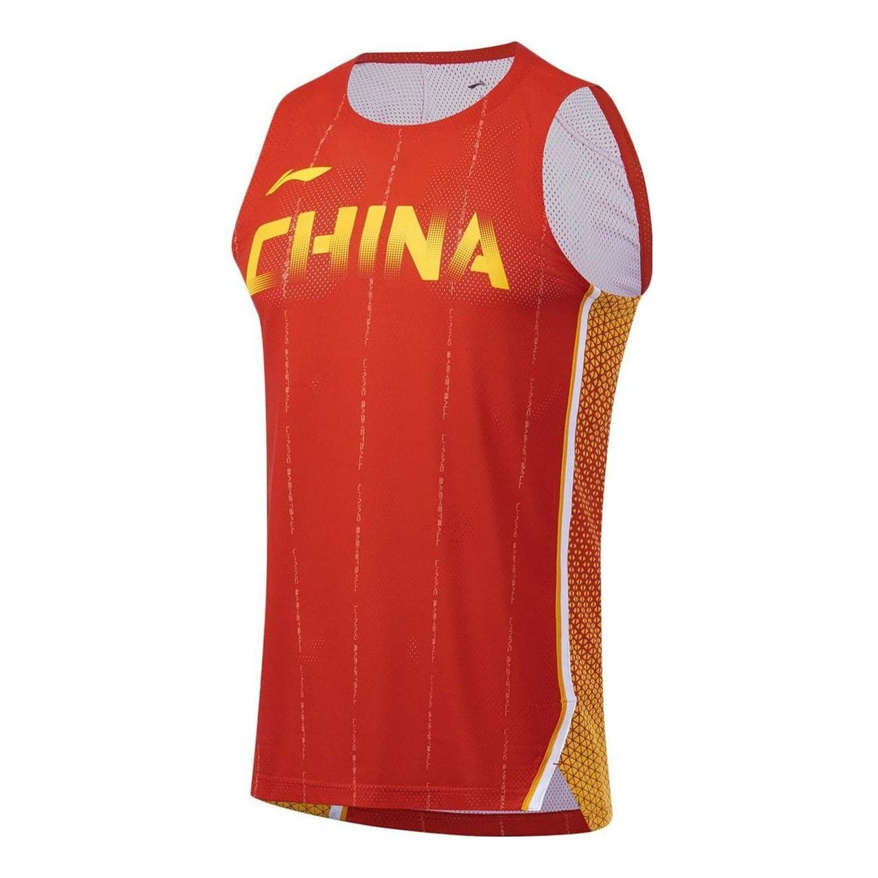 Li-Ning China Graphic Basketball Tank 'Red Yellow' AAYS477-2