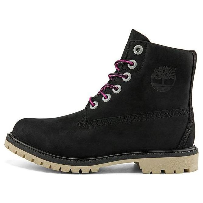 (WMNS) Timberland Paninara Collarless 6 Inch Wide Fit Waterproof Boots 'Black Nubuck' A2M2QW