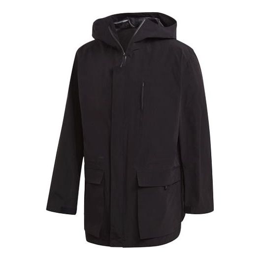 Men's Y-3 Casual hooded Windproof Jacket Black GK4569