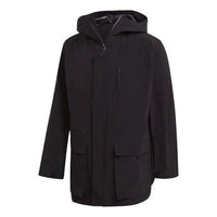 Men's Y-3 Casual hooded Windproof Jacket Black GK4569