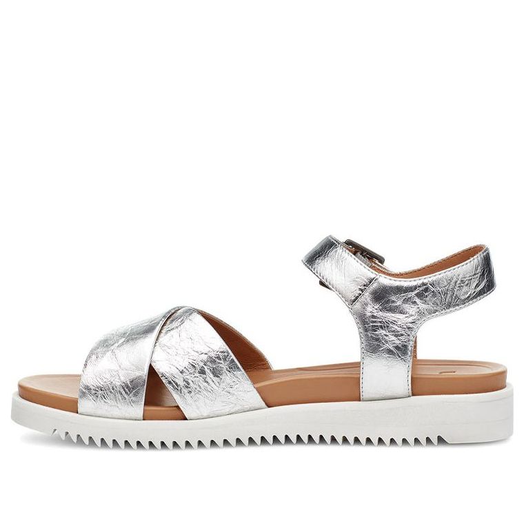 (WMNS) UGG Zoie Metallic Sandal 1116390-SLVR