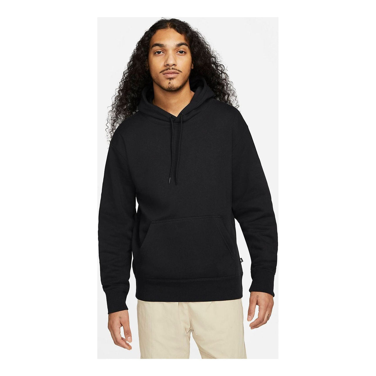 Nike SB Big Swoosh Logo Pullover Hoodie 'Black' CW5615-010