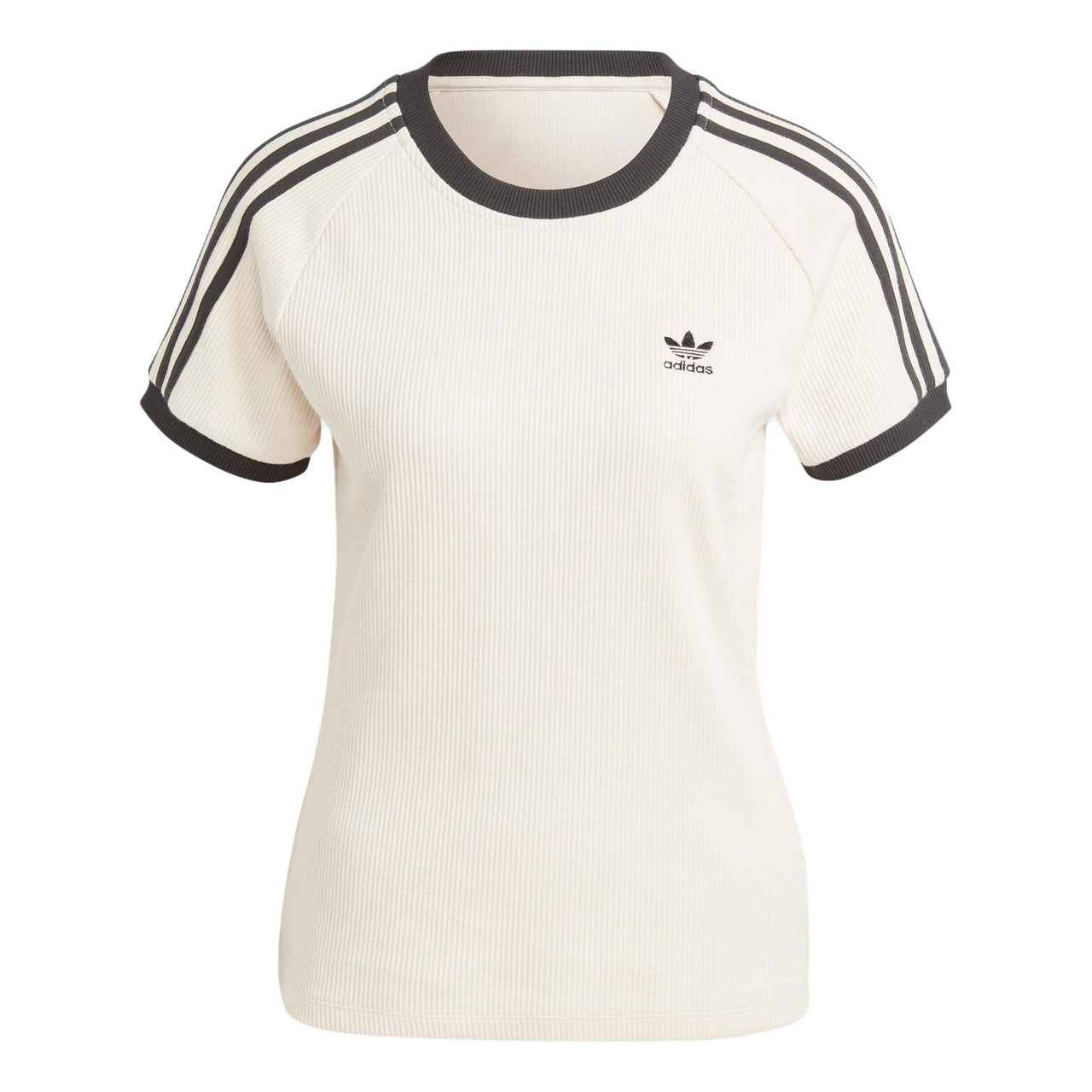 (WMNS) adidas 3-Stripes Slim T-Shirt 'Off White' IC5463