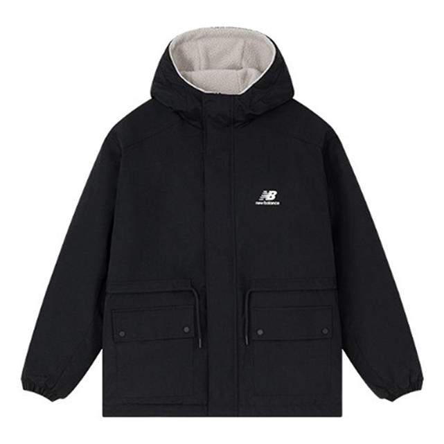 New Balance Logo Print Woven Jacket 'Black' AMJ31303-BK