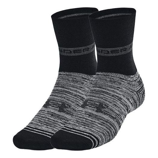 Under Armour Essential Hi Lo Socks 2-Pack 'Black' 1365746-001