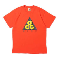 Men's Nike ACG Printing Short Sleeve Red T-Shirt CV1533-634