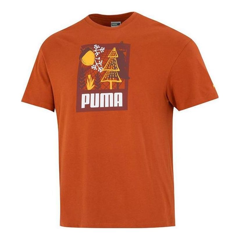 PUMA FF Short Sleeve Graphic Tee 'Orange' 538776-64