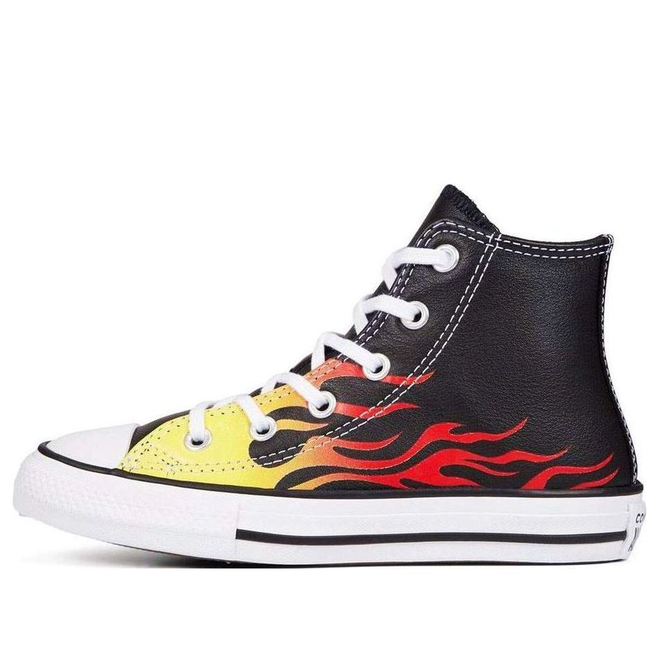 Converse Chuck Taylor All Star Flame Nero Mod 'Black Red' 665864C