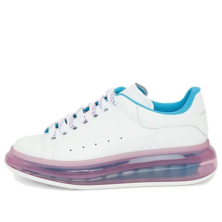 (WMNS) Alexander McQueen Oversized Sneaker 'Transparent Sole - White Purple' 666893WHYBY9468