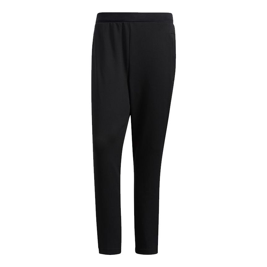 Men's adidas Wj Kn Pm Pnt Solid Color Training Running Sports Pants/Trousers/Joggers Black HE5124