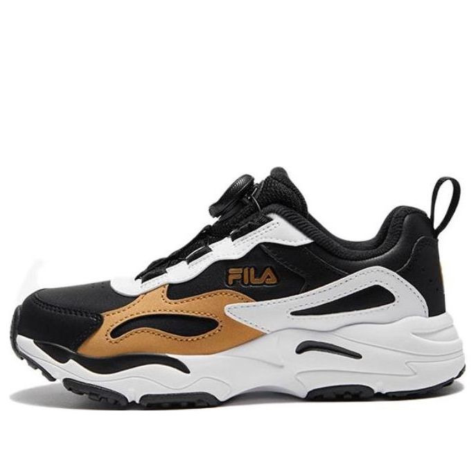 (GS) FILA Classic Sport Shoes 'Black White Gold' K15B341191PGB