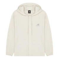 New Balance Logo Print Casual Jacket 'White' AMJ22368-CFO