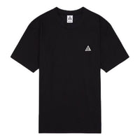 Men's Nike ACG Solid Color Round Neck Loose Short Sleeve Black T-Shirt DJ3643-010