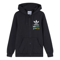 New adidas originals 2019 Men Sports Jacket Black Graphic Track Top Gym FP7701