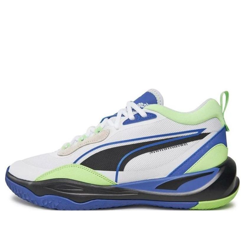 PUMA Playmaker 'White Blue Green' 385841-11