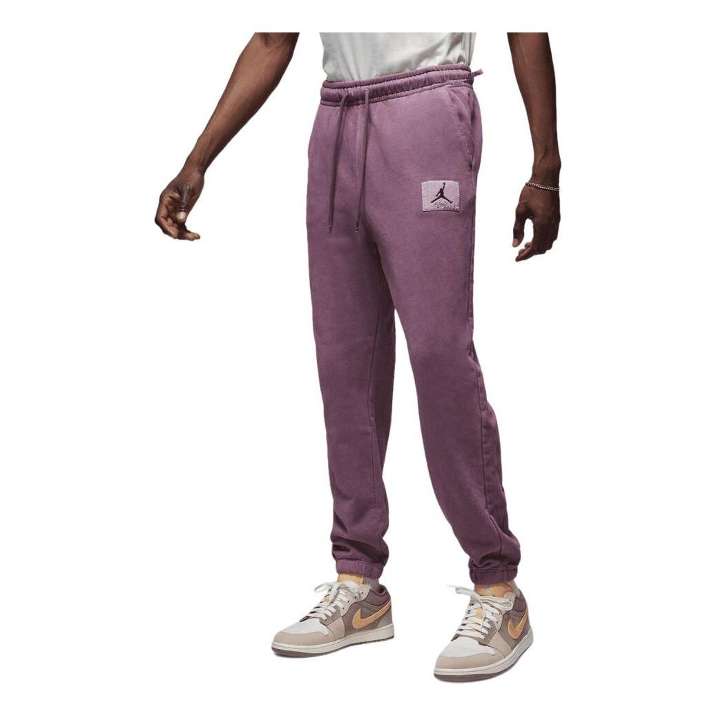 Air Jordan Essential Fleece Washed Trousers 'Purple' FB7299-508